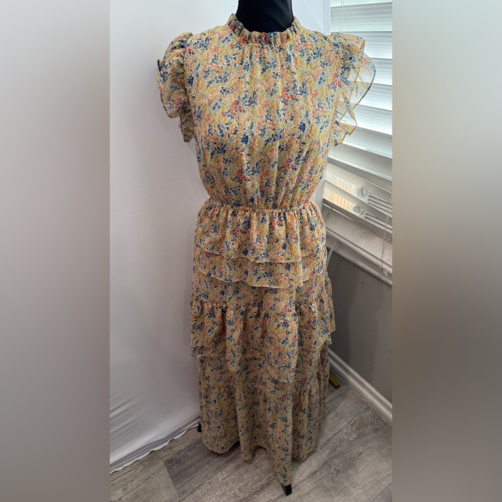 THML Floral‎ Ruffle Dress - Multicolor